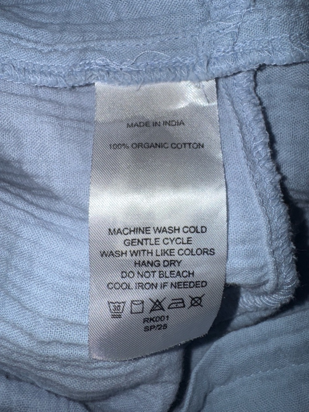 EUC Quince 100% Organic Cotton Gauze Sleeveless Swing Dress Ocean Breeze Small - Picture 5 of 7